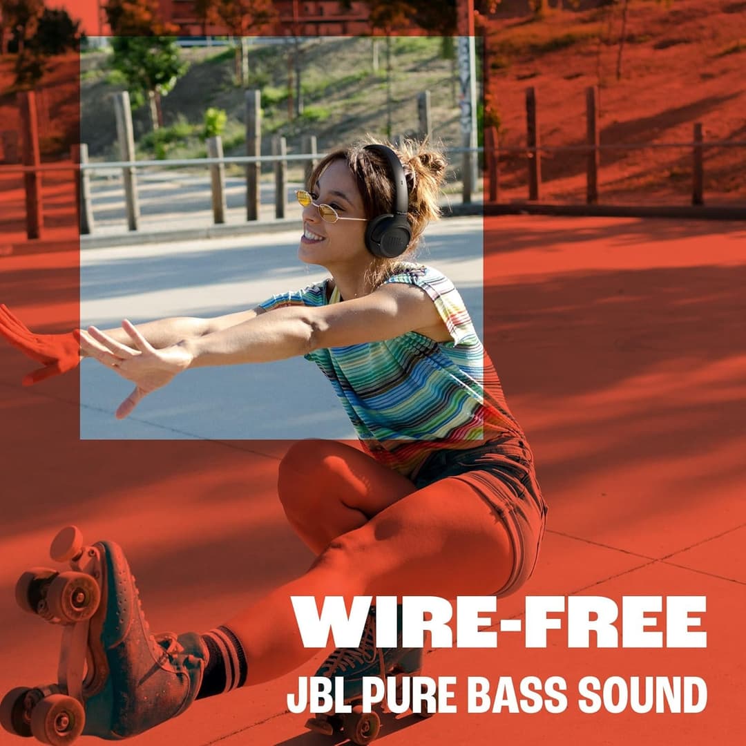 JBL Tune 530BT Wireless On-Ear Headphones Beige - Image 5