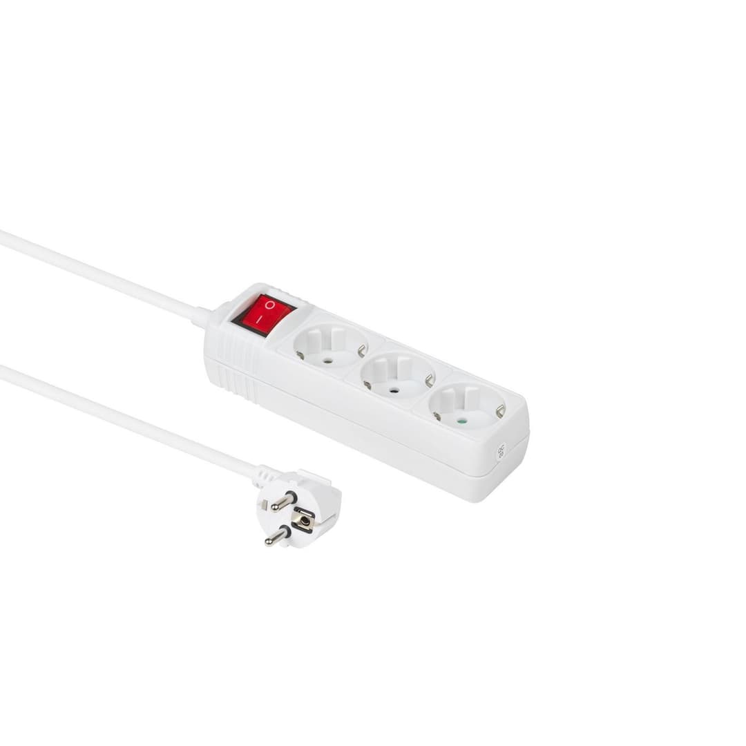 3-way Schuko Socket on/off - Image 1