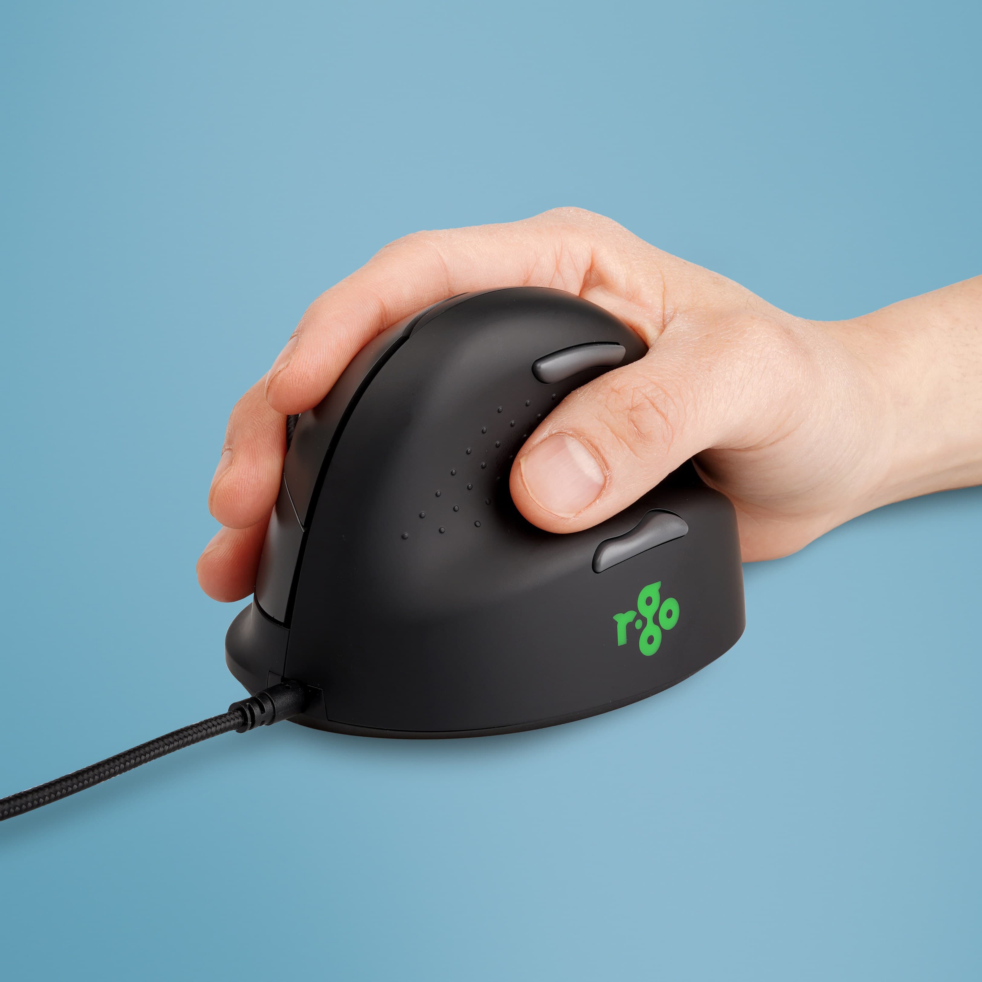 R-Go Tools HE Break Ergonomic Vertical Mouse Right-handed Black - Medium Wired