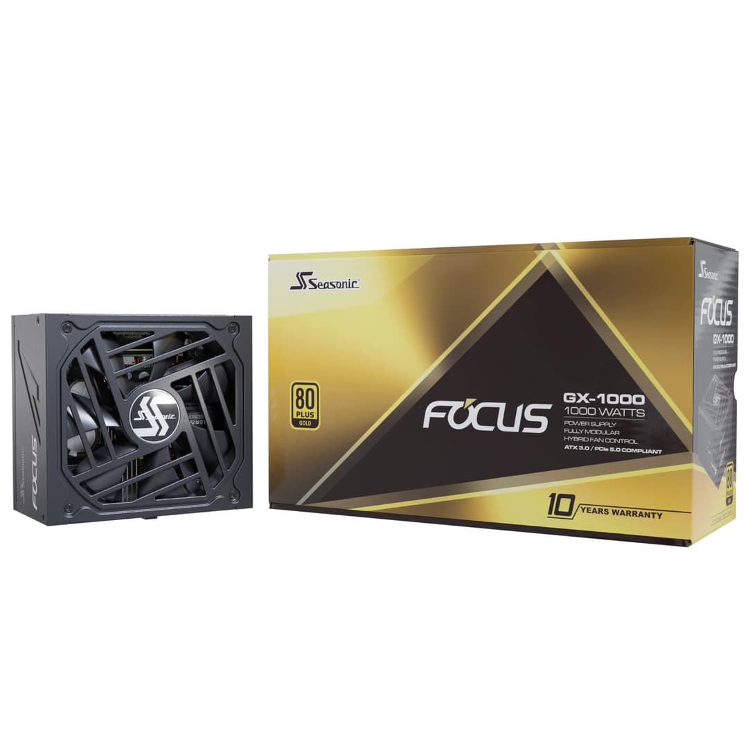 Seasonic Focus GX-1000 1000W ATX 3.0 80 PLUS Gold PSU Power Supply - Image 8
