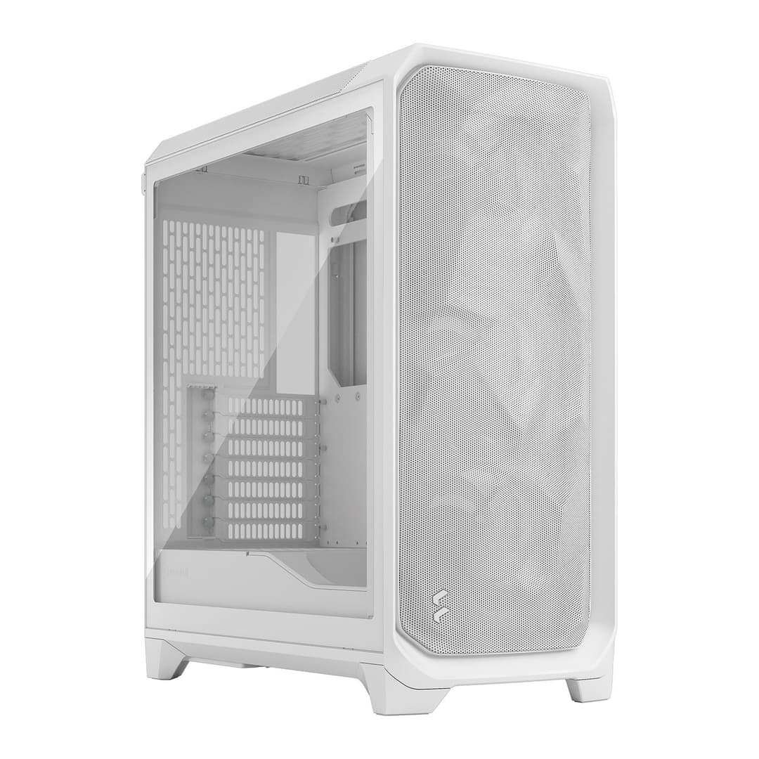 Fractal Design Meshify 3 Mid Tower Gaming PC Case - White TG Clear Tint - Image 1
