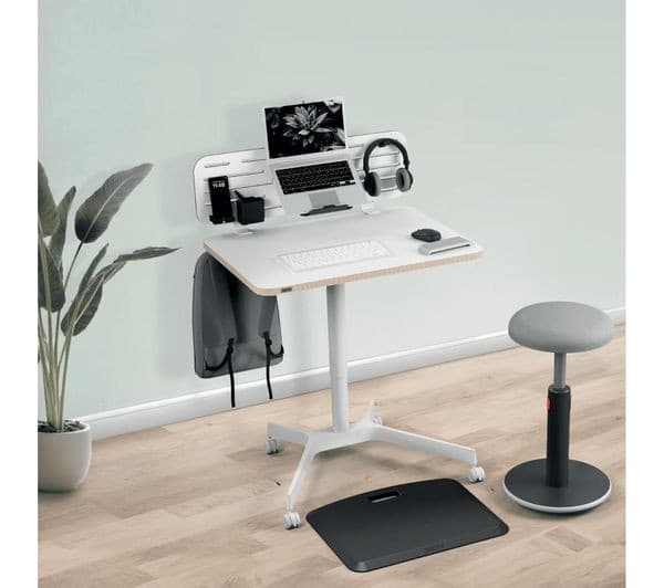 LEITZ Ergo Small Sit Standing Desk - White - Image 8