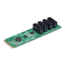 StarTech.com 4-Port M.2 to SATA Adapter Card, M.2 PCIe 3.0 to SATA HDD/SSD Expansion Card, ASM1064 Chipset, M.2 NVMe to 4x HDD/SSD for Windows/macOS/Linux thumbnail 1