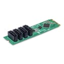 StarTech.com 4-Port M.2 to SATA Adapter Card, M.2 PCIe 3.0 to SATA HDD/SSD Expansion Card, ASM1064 Chipset, M.2 NVMe to 4x HDD/SSD for Windows/macOS/Linux thumbnail 2