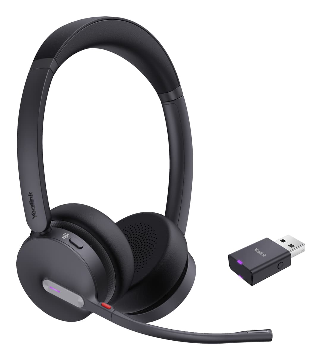 Yealink WH64 Hybrid Dual Teams Headset Wireless Head-band Office/Call center Micro-USB Bluetooth Black - Image 2