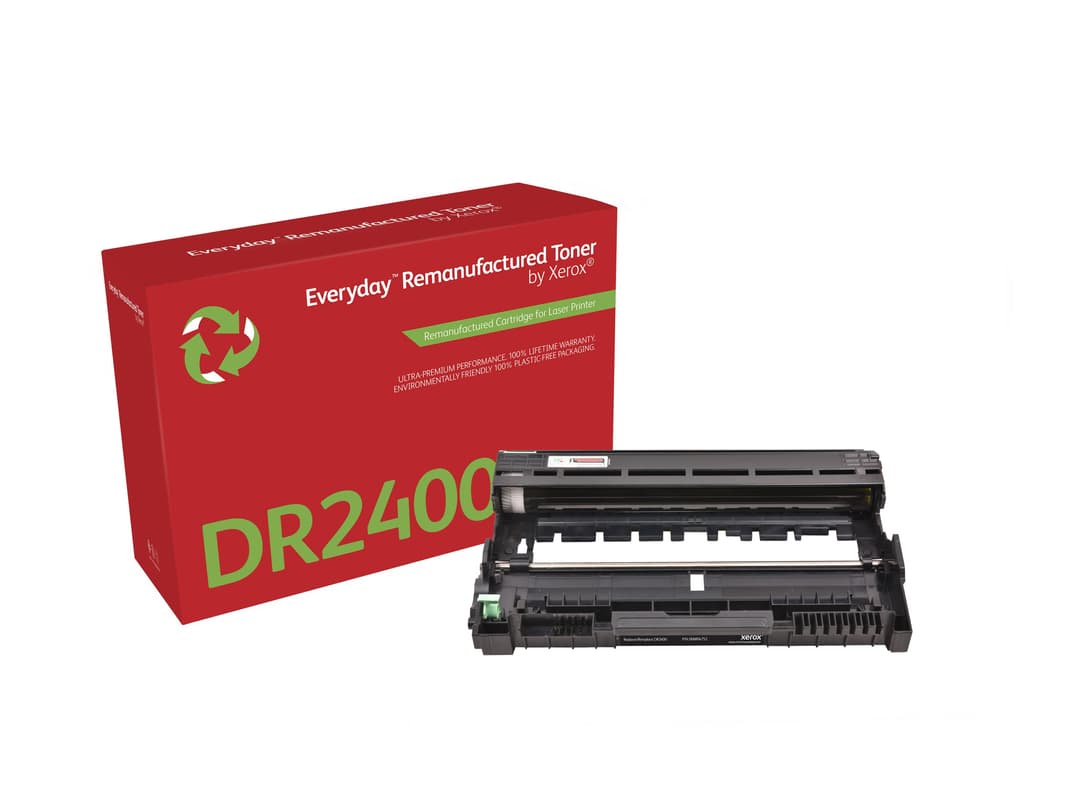Xerox Everyday™ Mono Remanufactured Drum compatible with Brother DR2400, Standard capacity, 12,000 pages - Image 1