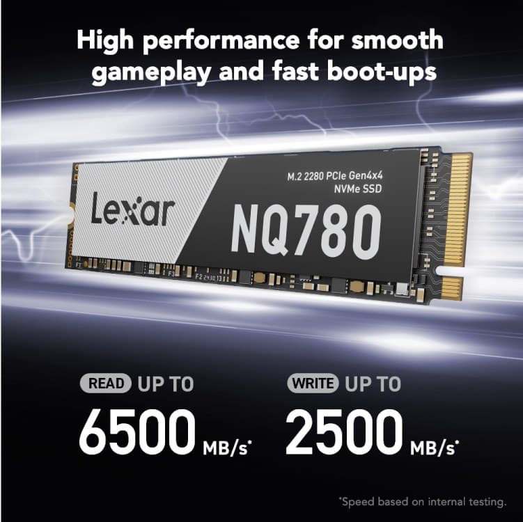 Lexar NQ780 1 TB Internal SSD M.2 2280 PCI Express 4.0 NVMe 3D NAND - Image 2