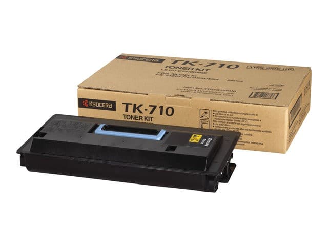 Kyocera TK-710 Black Original Toner Kit - 40,000 pages - for FS-9130DN, FS-9530DN