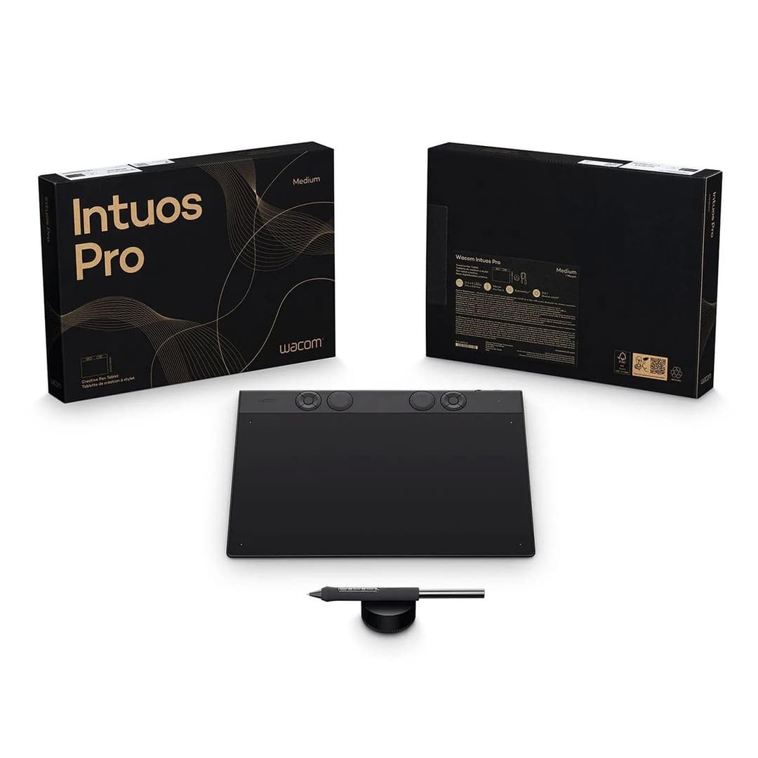Wacom Intuos Pro Medium 2025 Creative Pen Tablet with Wacom Pro Pen 3 (PTK670K0B) - Black - Image 5