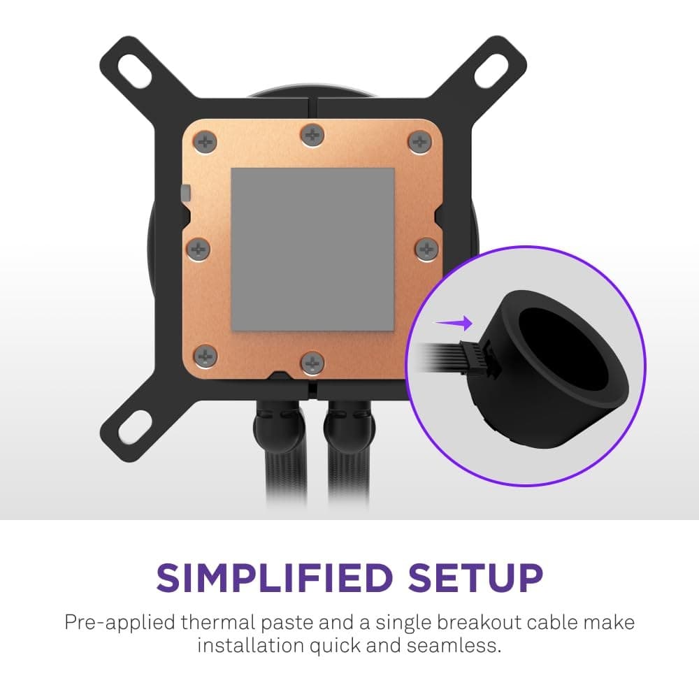 NZXT Kraken Plus RL-KN280-B2 AIO CPU Cooler - Black - Image 7