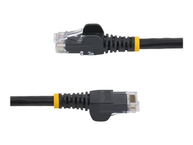 StarTech N6PATC2MBK CAT6 Patch Cable 2m Black - Snagless RJ45 UTP, 10 Gigabit, 100W PoE - Image 3