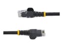 StarTech N6PATC2MBK CAT6 Patch Cable 2m Black - Snagless RJ45 UTP, 10 Gigabit, 100W PoE thumbnail 3