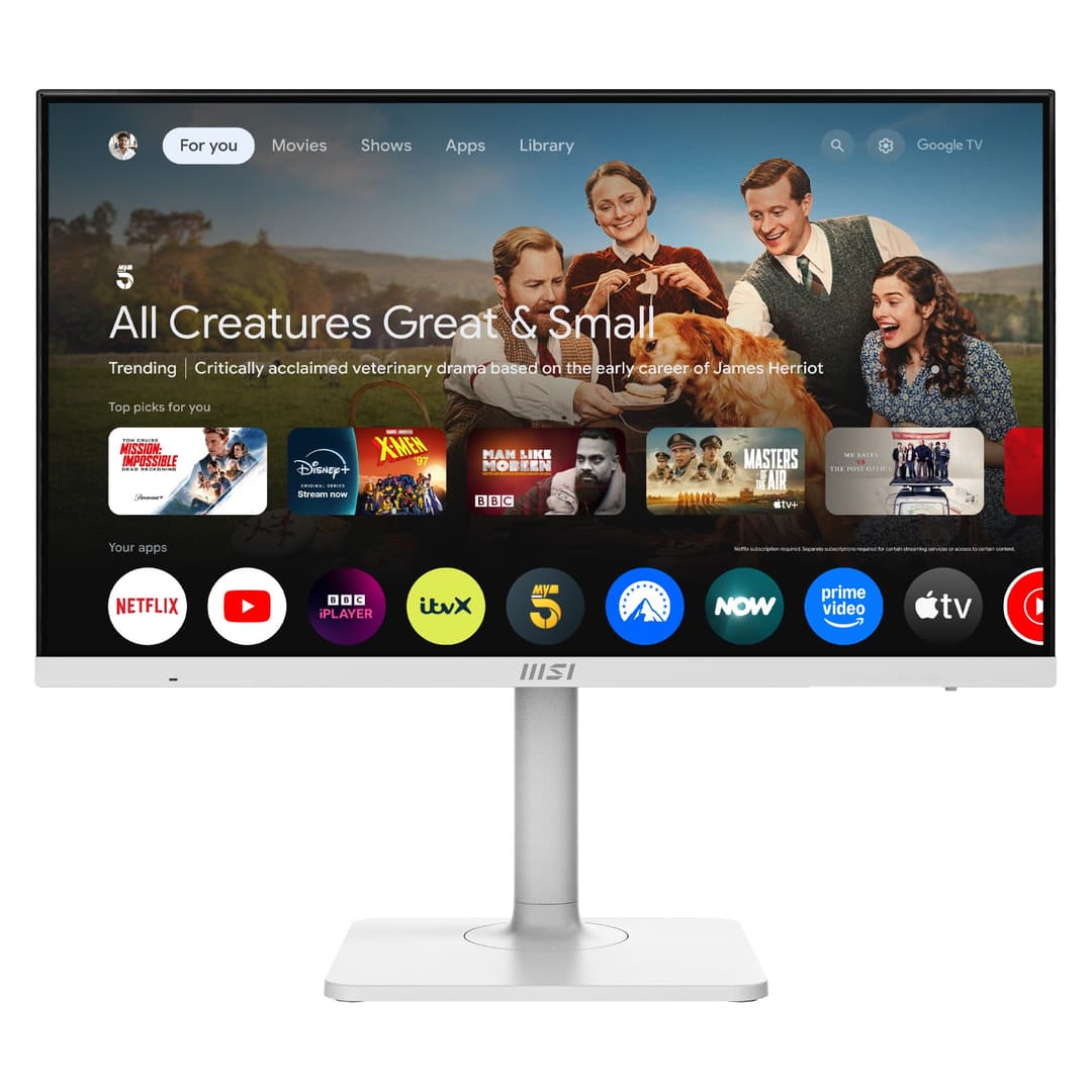MSI Modern MD272UPSW 27" IPS UHD 4K USB-C Google TV Smart Monitor - Image 1
