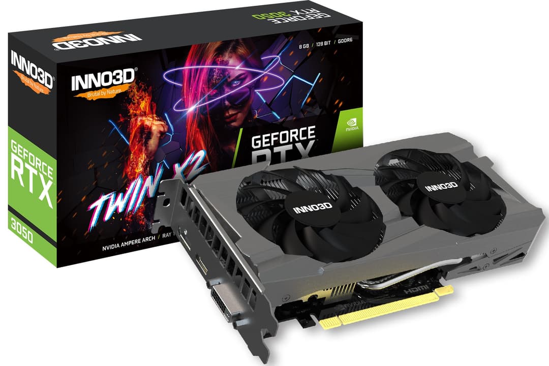 Inno3D NVIDIA GeForce RTX 3050 Twin X2 8GB GDDR6 PCI-Express Graphics Card - Image 3