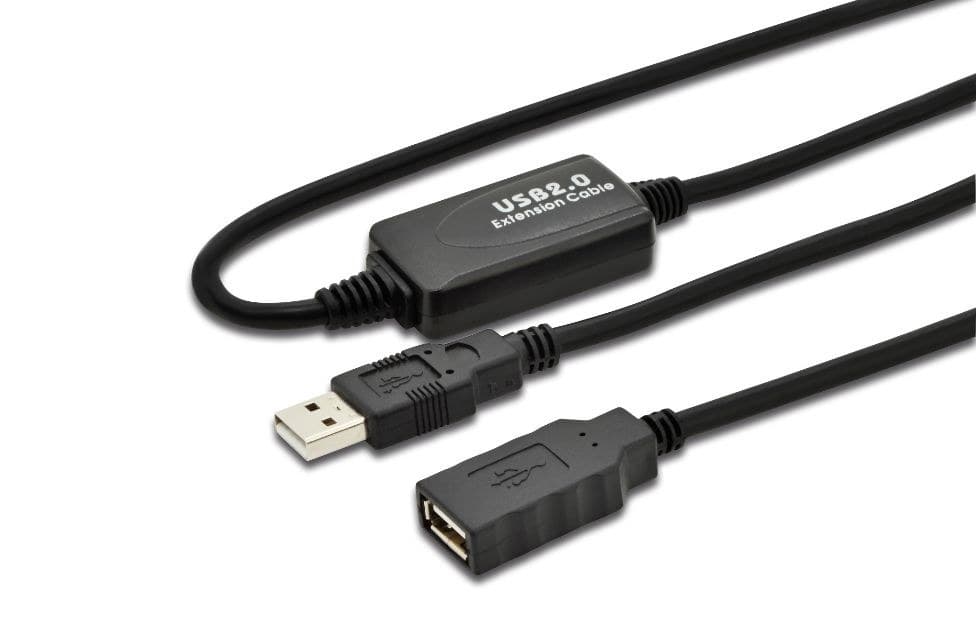 Active USB 2.0 ext. cable, 5m