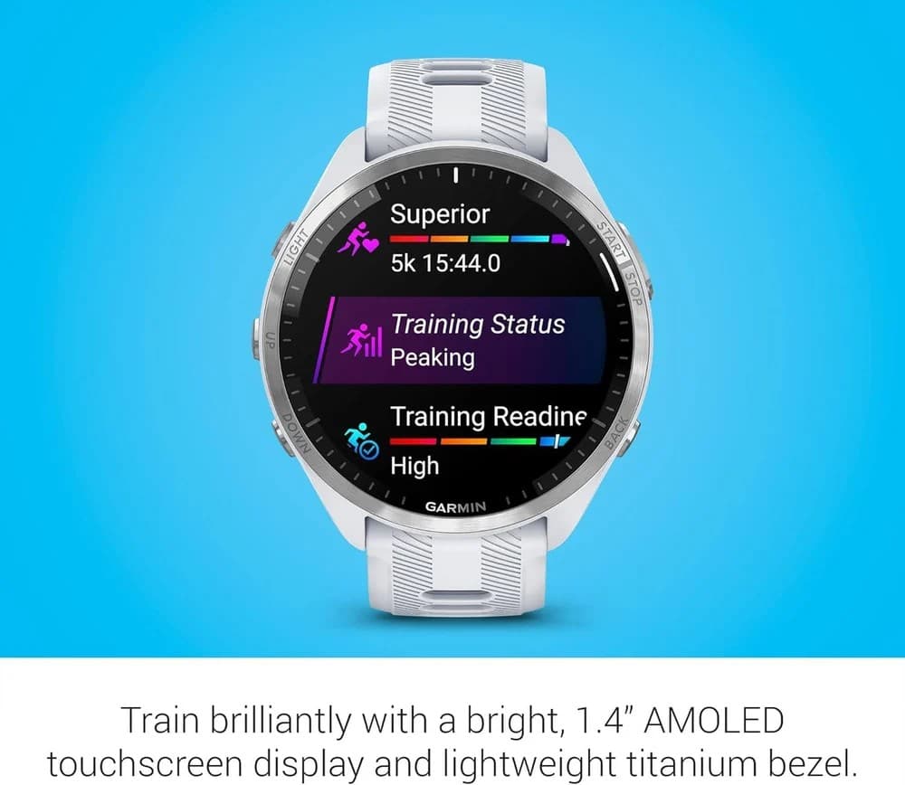 Garmin Forerunner 965 GPS 47mm Smartwatch - Whitestone - Image 3
