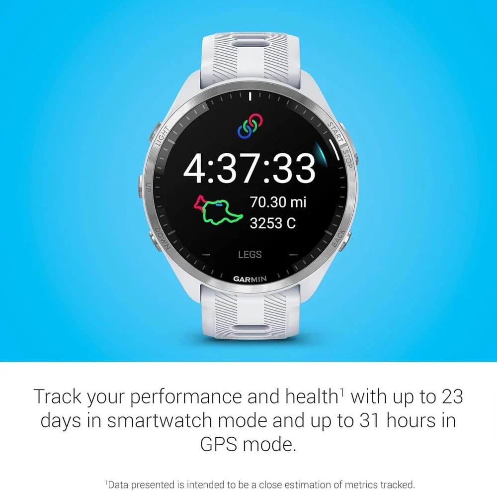 Garmin Forerunner 965 GPS 47mm Smartwatch - Whitestone - Image 4