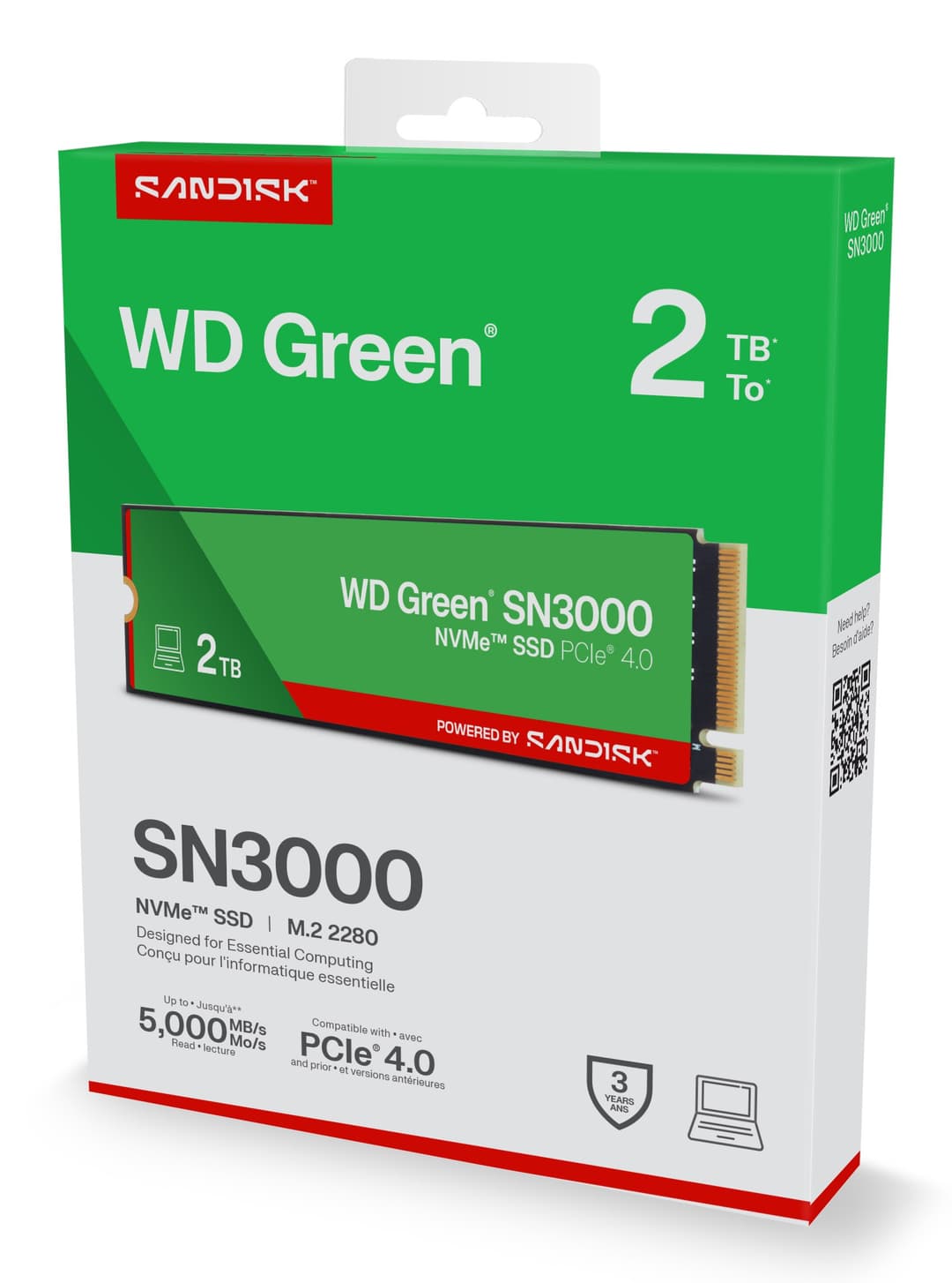 Western Digital Green WD ™ SN3000 NVMe™ SSD POWERED BY SANDISK 2 TB - Image 6