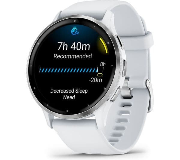 Garmin Venu 3 GPS Smartwatch 45mm Silver & Whitestone - Image 4