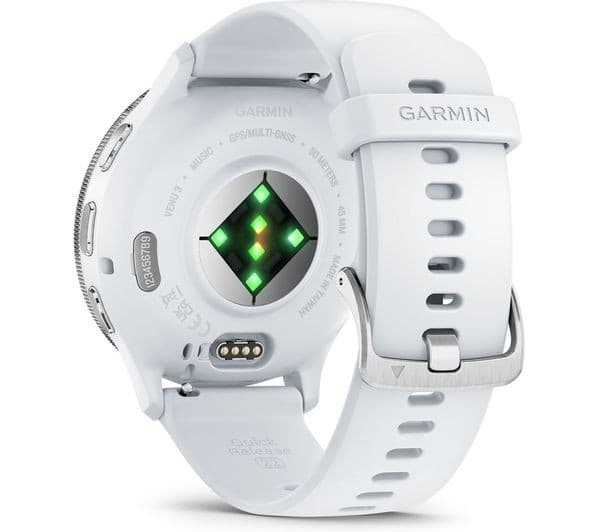Garmin Venu 3 GPS Smartwatch 45mm Silver & Whitestone - Image 6