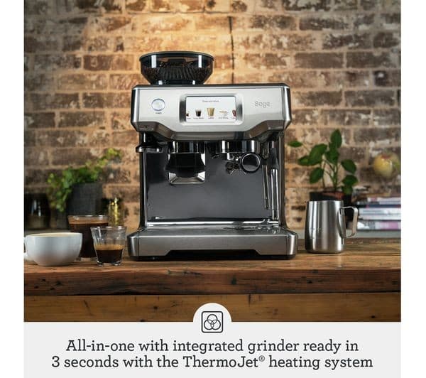 SAGE the Barista Touch SES880 Bean to Cup Coffee Machine - Stainless Steel & Chrome - Image 2