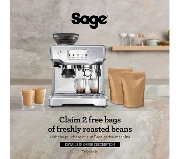 SAGE the Barista Touch SES880 Bean to Cup Coffee Machine - Stainless Steel & Chrome - Image 4