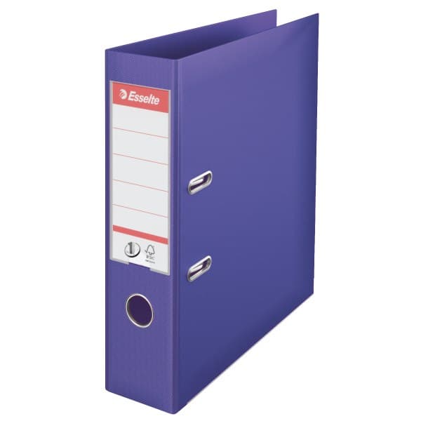 Esselte No.1 Lever Arch File PP, 30% pre-consumer recycled foil