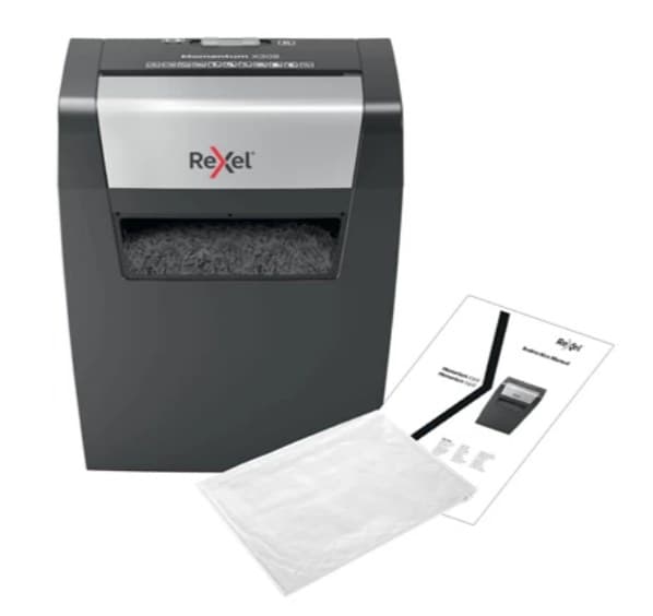 Rexel X308 paper shredder Cross shredding 22 cm Black, Silver - Image 2