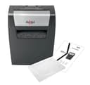 Rexel X308 paper shredder Cross shredding 22 cm Black, Silver thumbnail 2