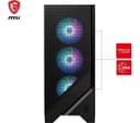 MSI MAG Forge 320R Airflow ATX Mid-Tower PC Case - Black thumbnail 5