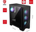 MSI MAG Forge 320R Airflow ATX Mid-Tower PC Case - Black thumbnail 6
