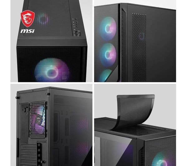 MSI MAG Forge 320R Airflow ATX Mid-Tower PC Case - Black - Image 7