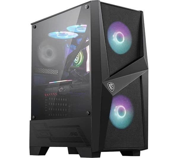 MSI MAG Forge 320R Airflow ATX Mid-Tower PC Case - Black - Image 8