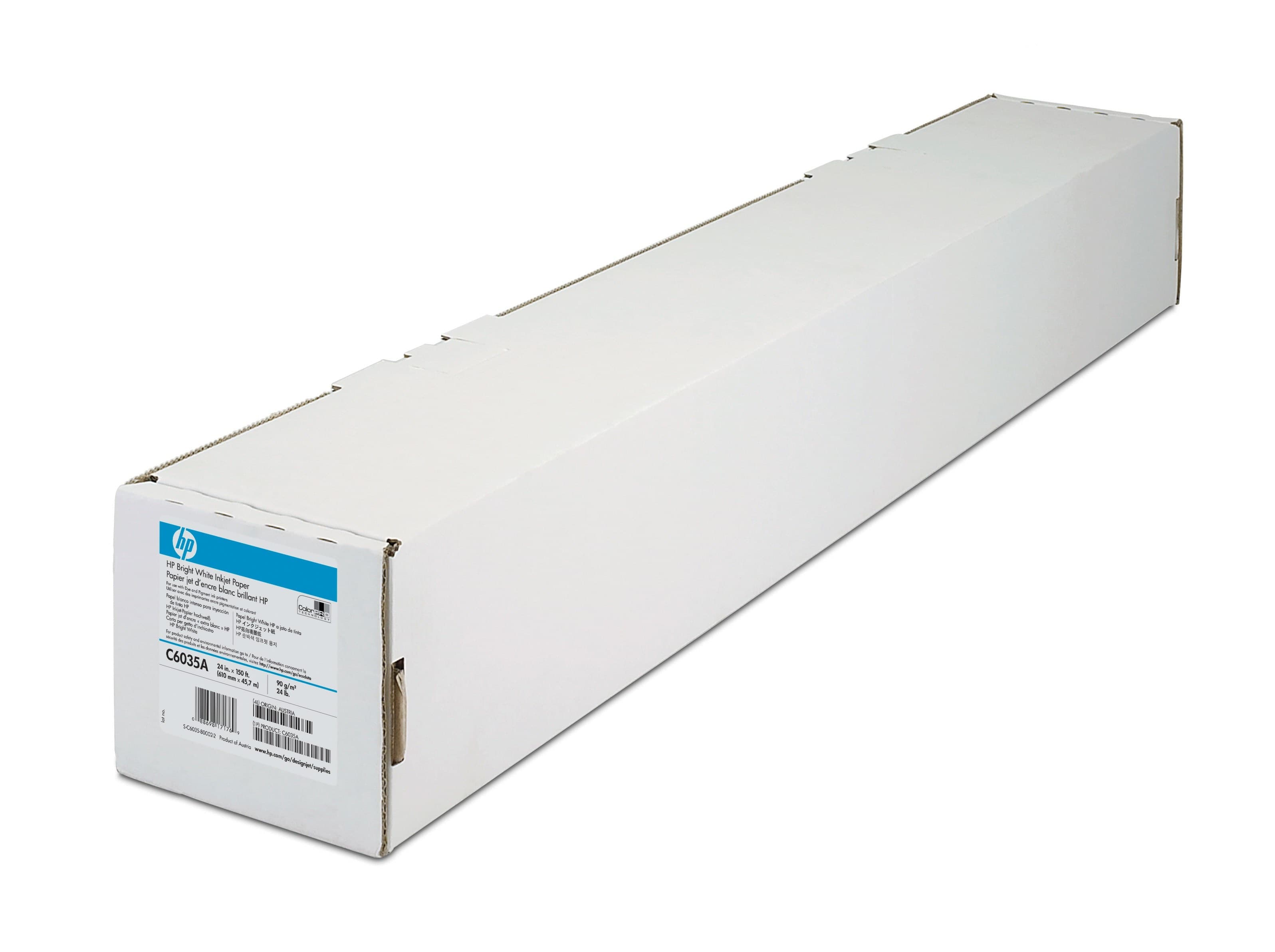 HP Q1445A Bright White Inkjet Paper Roll A1 594mm x 45.7m 90gsm Matte