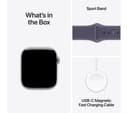 Apple Watch Series 11 GPS 42mm Silver Aluminium Case with Purple Fog Sport Band - S/M thumbnail 9