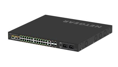 NETGEAR AV Line M4250-26G4F-PoE++ (GSM4230UP) 30-Port Managed L2/L3 Gigabit Ethernet (10/100/1000) Switch 24x PoE++ 1440W 2x 1G 4x SFP 1U Black
