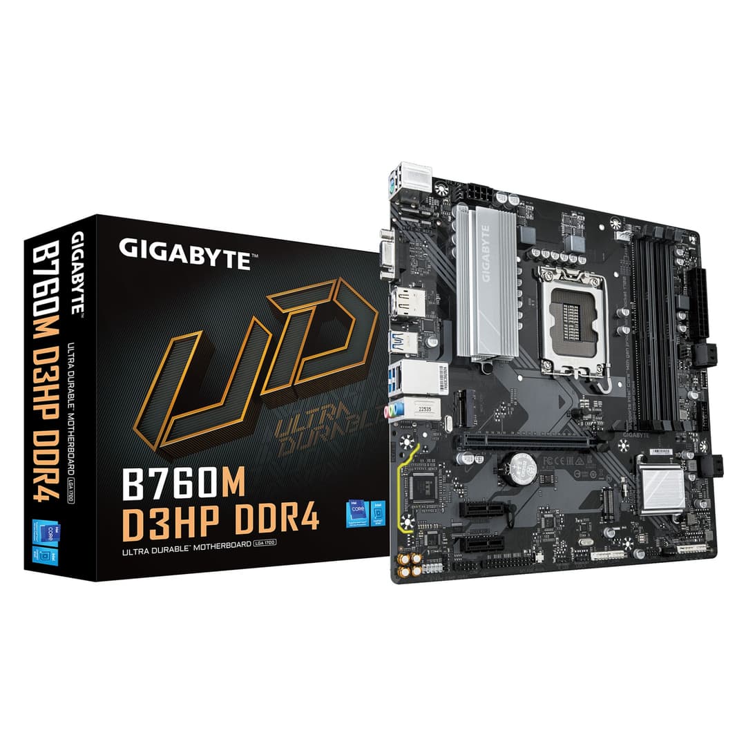 GIGABYTE B760M D3HP DDR4 Intel B760 Express Micro-ATX LGA 1700 Motherboard - Image 1