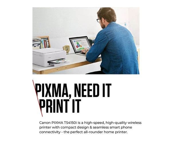 CANON PIXMA TS4150i All-in-One Wireless Inkjet Printer - Image 3