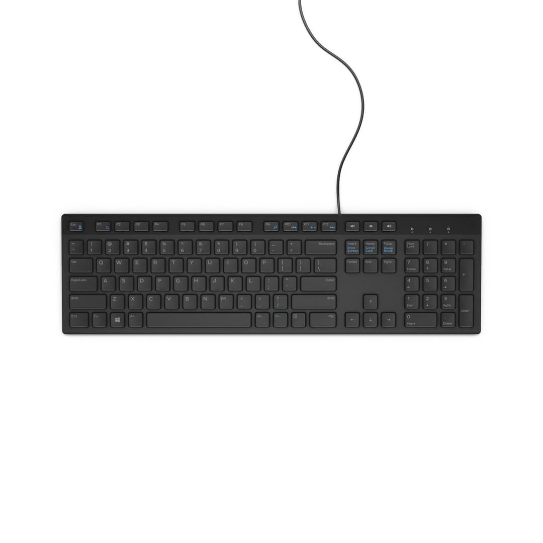Dell KB216 Wired Keyboard USB QWERTY US Black - Image 1