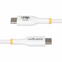 StarTech.com 2m White USB-C Charging Cable, USB-IF Certified USB C Cable, 240W PD EPR, USB 2.0 Type-C Laptop Charger Cord, USB-C Data Transfer Cable, TPE Jacket thumbnail 4