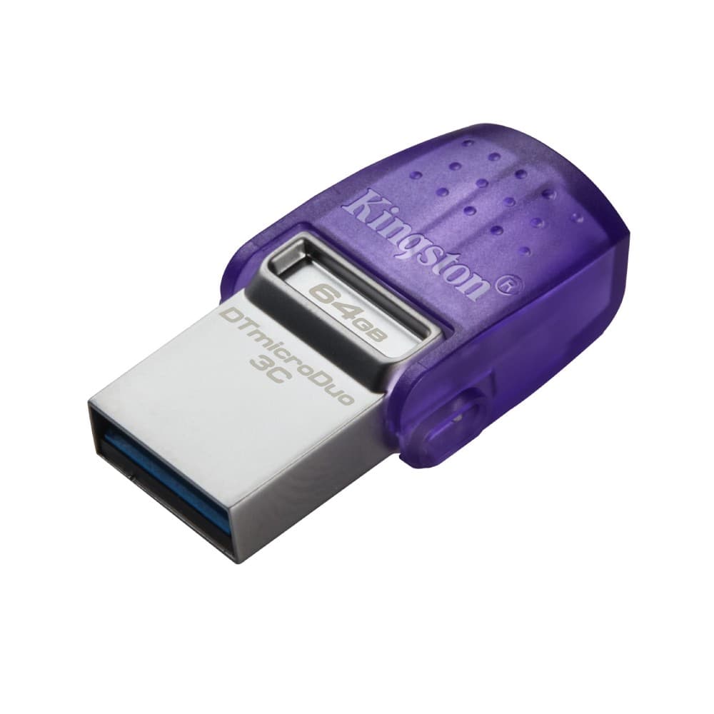 USB Stick Kingston Technology DataTraveler microDuo 3C USB Flash Drive 64GB USB Type-A / USB Type-C 3.2 - Purple