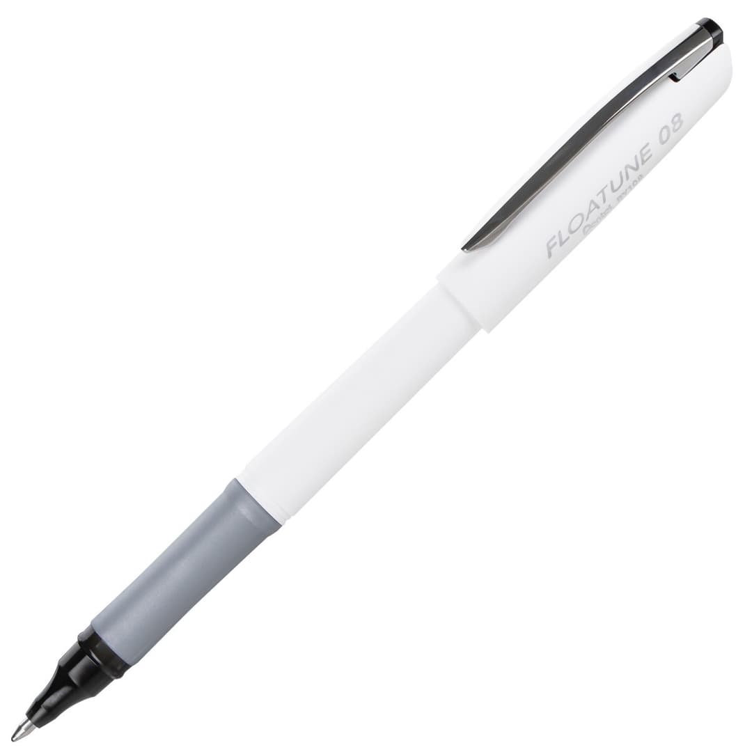 Pentel Floatune BY108 Rollerball 0.8mm Tip 0.4mm Medium Line Black Ink 1 Dozen - Image 2