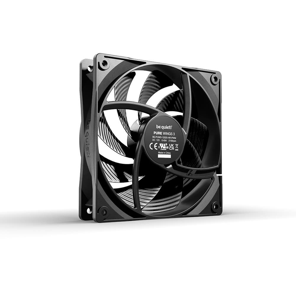 Be Quiet! Pure Wings 3 120mm PWM high-speed 4-Pole Fan Motor Technology 4-pin PWM PC Fan - Image 3