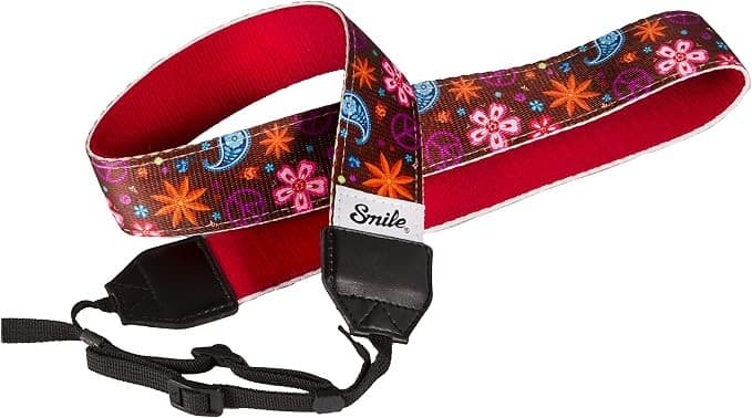 Smile DSLR Camera Strap – Adjustable Comfortable Shoulder Neck Strap for DSLR & Mirrorless Cameras, Indi Brown - Image 1
