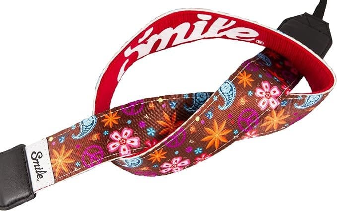Smile DSLR Camera Strap – Adjustable Comfortable Shoulder Neck Strap for DSLR & Mirrorless Cameras, Indi Brown - Image 2