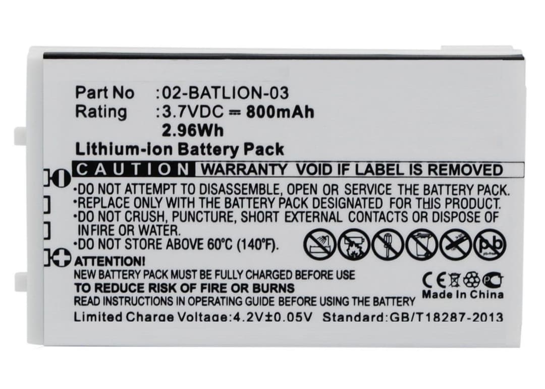 Battery for Opticon Scanner - 3.7V, White - OPL-7724, OPL-7734, OPL-9700, OPL-9712, OPL-9713, OPL-9723 - Image 1