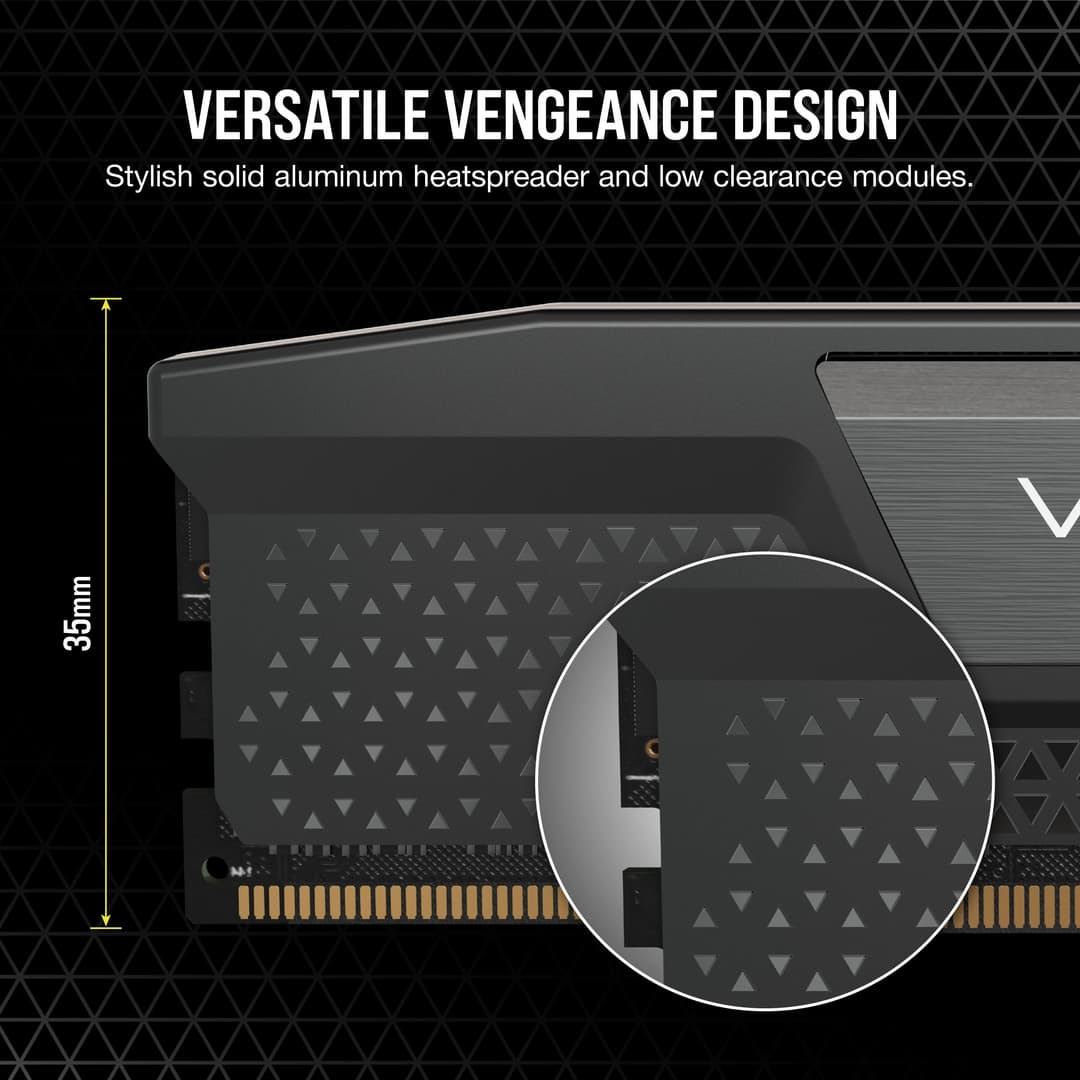 Corsair Vengeance 48 GB (2 x 24 GB) DDR5 7000 MHz CL36 Memory Kit - Black (CMK48GX5M2B7000C36) - Image 7