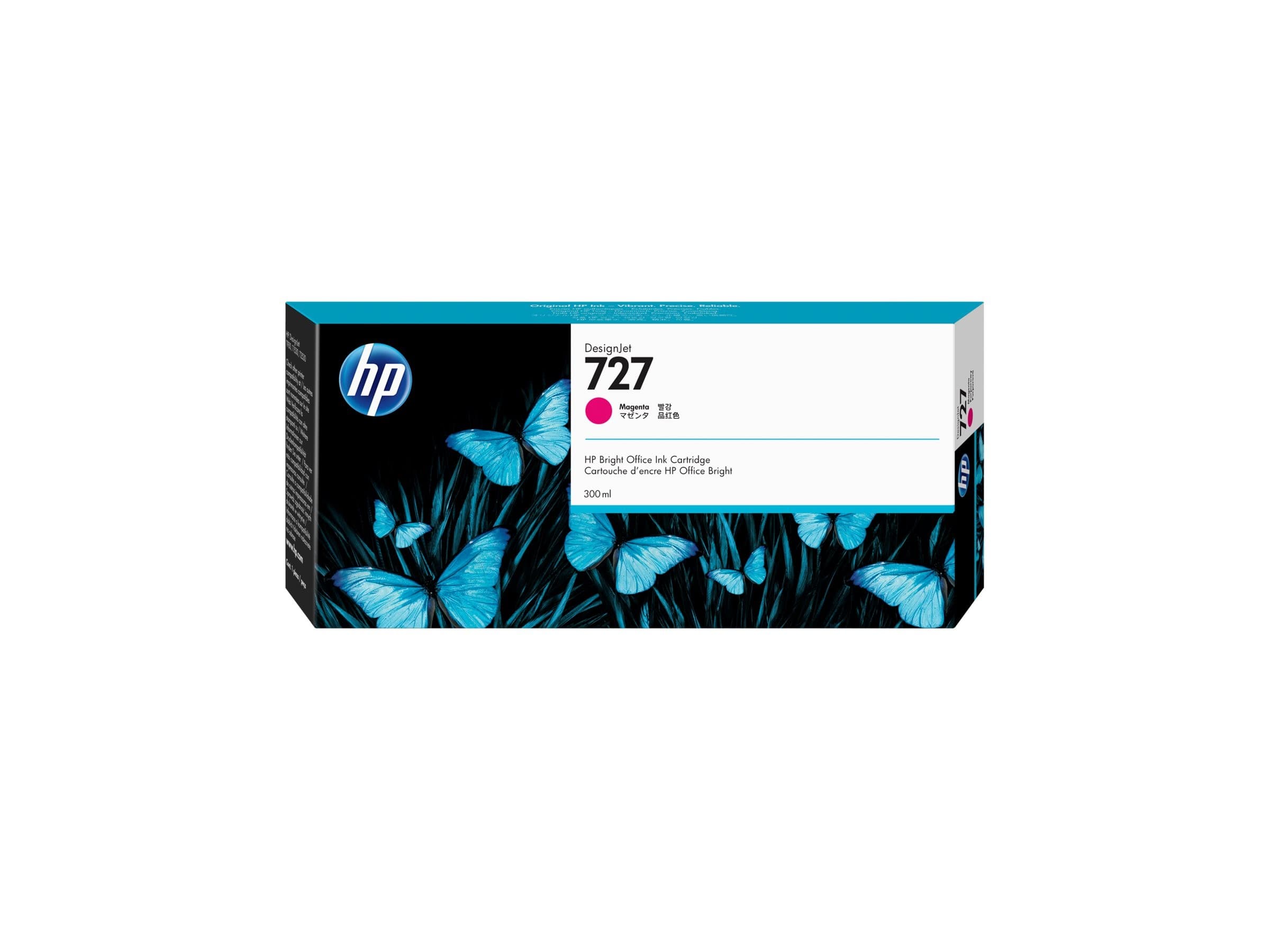 HP 727 300ml High Capacity Magenta Original DesignJet Ink Cartridge (F9J77A)
