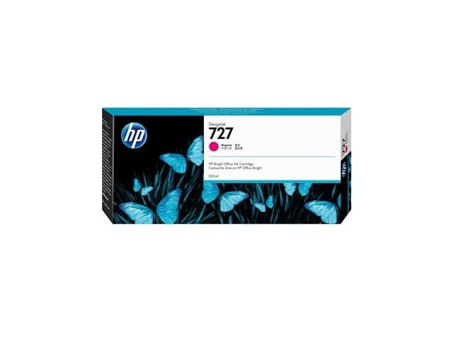 HP 727 300ml High Capacity Magenta Original DesignJet Ink Cartridge (F9J77A) - Image 2