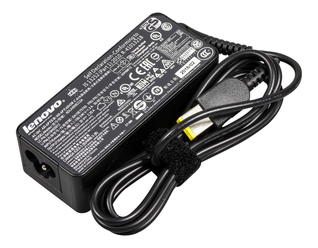 Lenovo 00HM615 AC Adapter 45 W 3 Pin WW (Slim Tip, 20 V 2.25 A) - Image 1